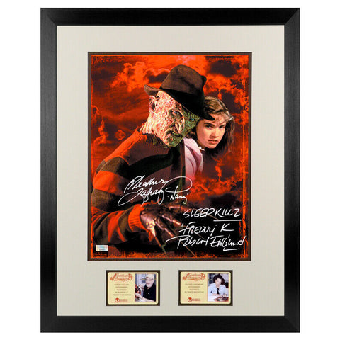 Robert Englund Langenkamp Autographed Nightmare on Elm Street 11x14 Framed Photo