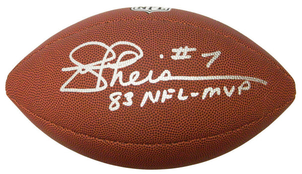 JOE THEISMANN Signed Wilson Full-Size NFL Football w/83 NFL MVP - SCHWARTZ