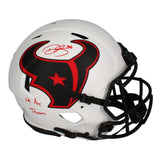 Dalton Schultz Autographed "We Are Texans" Lunar Authentic Helmet Beckett