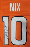 BO NIX SIGNED DENVER BRONCOS NIKE AUTHENTIC SCREENPRINT JERSEY BECKETT QR