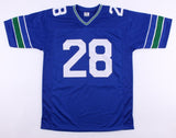 Curt Warner Signed Seahawks Jersey (JSA) Seattle Running Back (1983-1989)