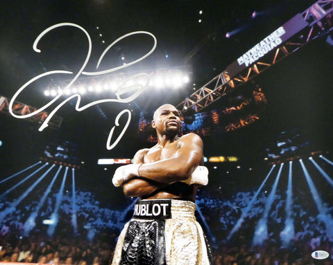 FLOYD MAYWEATHER JR. AUTOGRAPHED SIGNED 16X20 PHOTO BECKETT BAS STOCK #157359