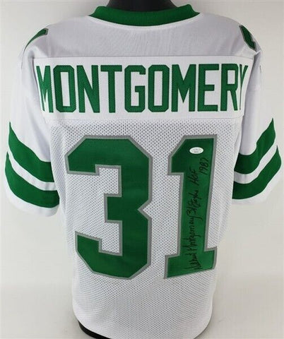 Wilbert Montgomery Signed Philadelphia Eagles Jersey "Eagles HOF 1987" (JSA COA)