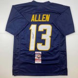 Autographed/Signed Keenan Allen Los Angeles LA Navy Blue Football Jersey JSA COA