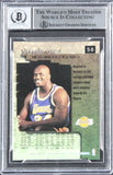 Lakers Shaquille O'Neal Signed 1996 Skybox Premium #58 Card Auto 10! BAS Slabbed