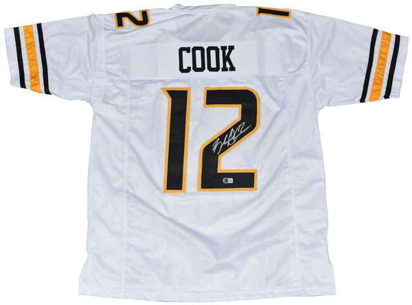 BRADY COOK SIGNED AUTOGRAPHED MISSOURI TIGERS #12 WHITE JERSEY BECKETT