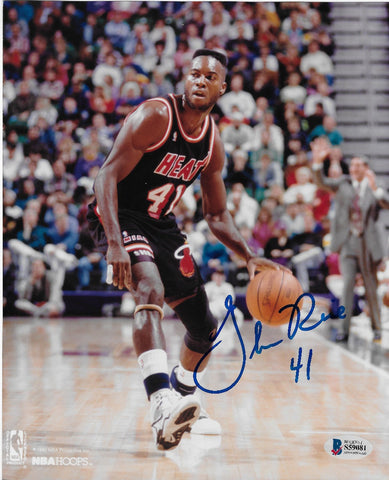 Glen Rice Autographed Miami Heat 8x10 Photo Beckett Authenticated