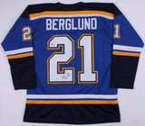 Patrik Berglund Signed Blues Jersey (Beckett COA) Playing career 2005-present