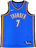 THUNDER CHET HOLMGREN AUTOGRAPHED NIKE SWINGMAN ICON JERSEY 52 BECKETT 234060