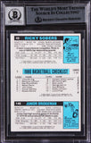 76ers Julius Erving Signed 1980 Topps #137 Card Auto Gem Mint 10! BAS Slabbed