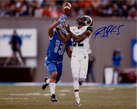 Rashard Higgins Autographed/Signed Colorado State Rams 8x10 Photo 11622