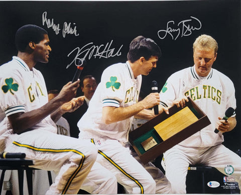 Larry Bird Kevin McHale Robert Parish Signed Boston Celtics 16X20 Photo Beckett