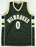 Damian Lillard Signed Milwaukee Bucks Jersey (Beckett) 7xNBA AllStar Point Guard