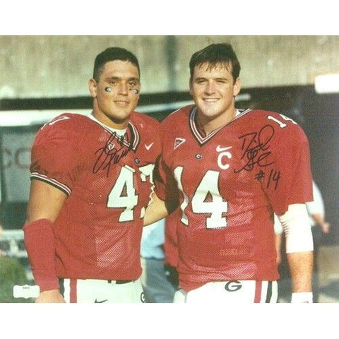 David Greene & David Pollack Autographed/Signed Georgia Bulldogs SEC 11x14 Photo