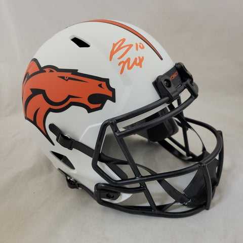 BO NIX SIGNED DENVER BRONCOS F/S LUNAR ECLIPSE SPEED REPLICA HELMET BECKETT QR