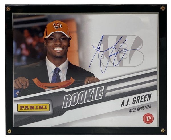 AJ Green Autographed Bengals 8" x 10" Rookie Signature Photo Panini