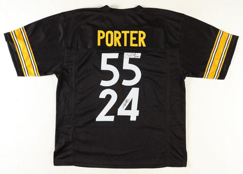 Joey Porter Jr. & Joey Porter Sr. Signed Pittsburgh Steelers Jersey (JSA COA)