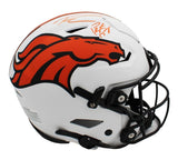 Peyton Manning & Russell Wilson Signed Denver Broncos Speed Flex Lunar Helmet