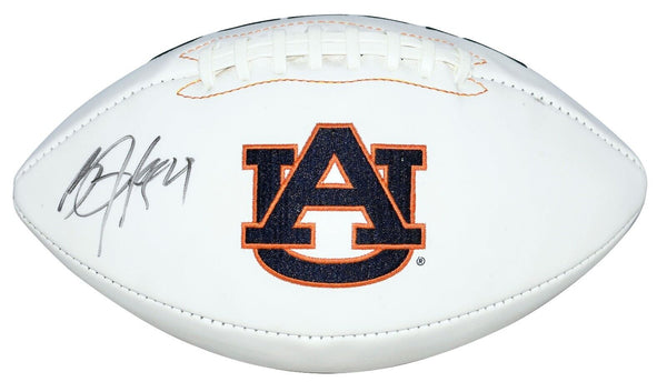 BO JACKSON AUTOGRAPHED SIGNED AUBURN TIGERS WHITE LOGO FOOTBALL COA