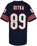 Mike Ditka (CHICAGO BEARS) Signed Navy Custom Football Jersey - (JSA COA)