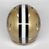 DREW BREES AUTOGRAPHED NEW ORLEANS SAINTS FS AUTHENTIC HELMET W/ SB XLIV BECKETT