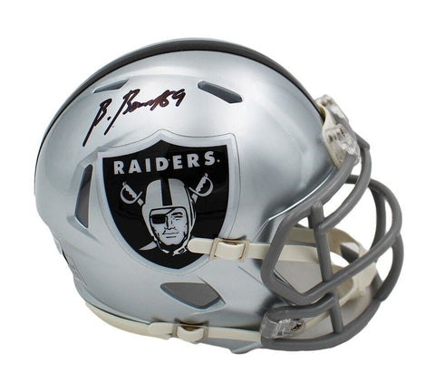 Brock Bowers Signed Las Vegas Raiders Speed NFL Mini Helmet