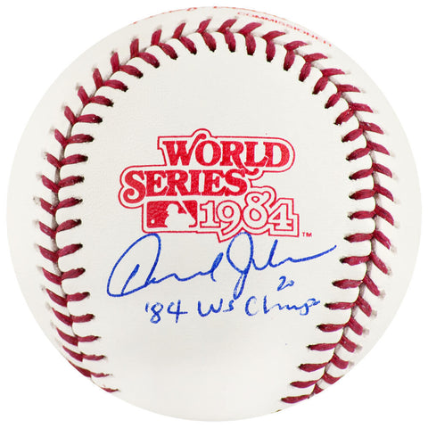 Howard Johnson Signed Rawlings 1984 World Series Baseball w/84 WSC - (SS COA)