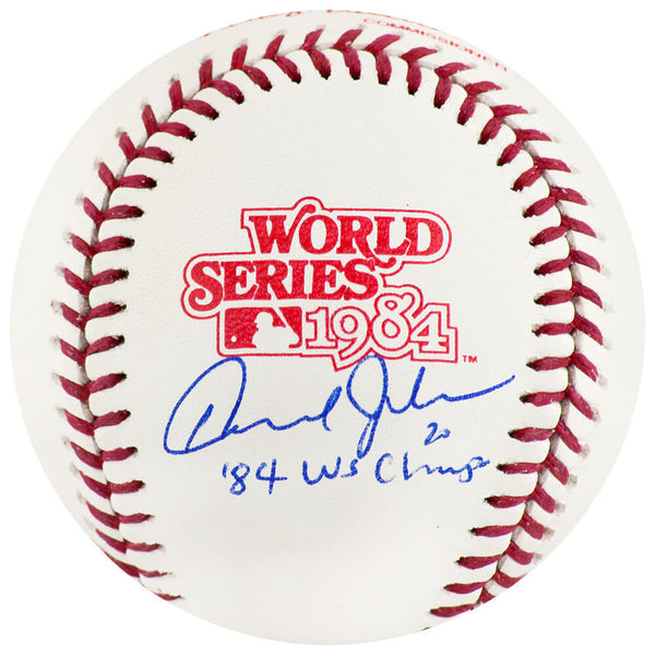 Howard Johnson Signed Rawlings 1984 World Series Baseball w/84 WSC - (SS COA)