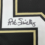 Autographed/Signed Pat Swilling New Orleans Black Football Jersey JSA COA