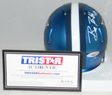 BILL BATES AUTOGRAPHED SIGNED DALLAS COWBOYS SPEED BLAZE MINI HELMET TRISTAR