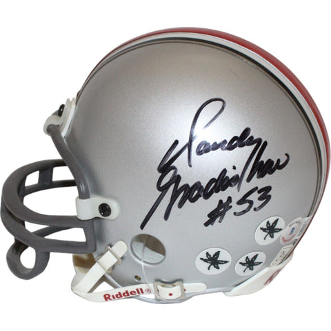 Randy Gradishar Signed Ohio State Buckeyes VSR4 Replica Mini Helmet BAS 44150