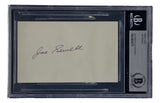 Joe Sewell Cleveland Guardians Signed Slabbed Index Card BAS 00012634275