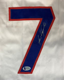 Ivan Rodriguez Texas Signed White Baseball Jersey BAS