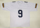 JJ McCARTHY SIGNED COLLEGE STYLE CUSTOM XL JERSEY WITH BECKETT QR