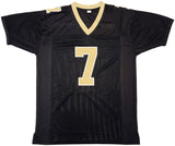 NEW ORLEANS SAINTS TAYSOM HILL AUTOGRAPHED BLACK & GOLD JERSEY BECKETT QR 229528