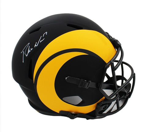 Puka Nacua Signed Los Angeles Ram Speed Full Size Eclipse NFL Helmet