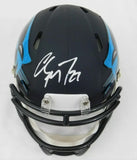 CHRISTIAN McCAFFREY SIGNED CAROLINA PANTHERS AMP SPEED MINI HELMET BECKETT