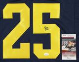 Hassan Haskins Signed Michigan Wolverines Jersey (JSA COA) Senior Running Back