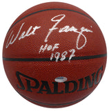 Walt Frazier Autographed Spalding I /O Basketball Knicks "HOF 1987" JSA #AT76256