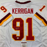 Autographed/Signed Ryan Kerrigan Washington White Football Jersey JSA COA