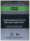 2024 Topps Graphite Tennis Frances Tiafoe Auto Gold Refractor /25 #GS-FTE