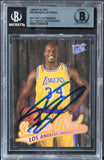 Lakers Shaquille O'Neal Authentic Signed 1996 Ultra #55 Card BAS Slabbed