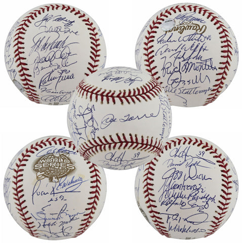 2003 Yankees (26) Jeter, Pettitte, Posada, Rivera +22 Signed Oml Baseball MLB 2