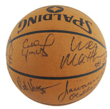 1984-85 Bulls (13) Jordan, Woolridge Signed Spalding Basketball PSA & JSA LOAs