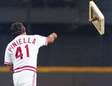 Lou Piniella Signed Reds Jersey (JSA COA) 1990 Cincy World Series Champion Mgr.