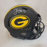 JORDAN LOVE SIGNED GREEN BAY PACKERS F/S ECLIPSE SPEED REPLICA HELMET BECKETT QR