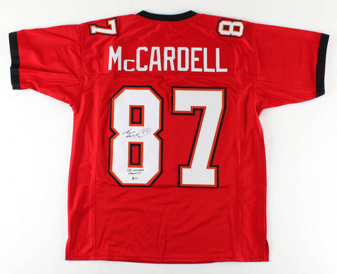 Keenan McCardell Signed Buccaneers Jersey Inscribed SB XXXVII Champs Beckett COA