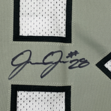 Autographed/Signed Josh Jacobs Las Vegas Oakland Color Rush Jersey Beckett COA