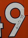 FRAMED DENVER BRONCOS ALEX SINGLETON AUTOGRAPHED SIGNED JERSEY JSA COA