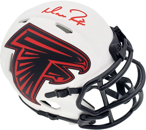 MATT RYAN AUTO FALCONS LUNAR ECLIPSE WHITE SPEED MINI HELMET BECKETT 194404